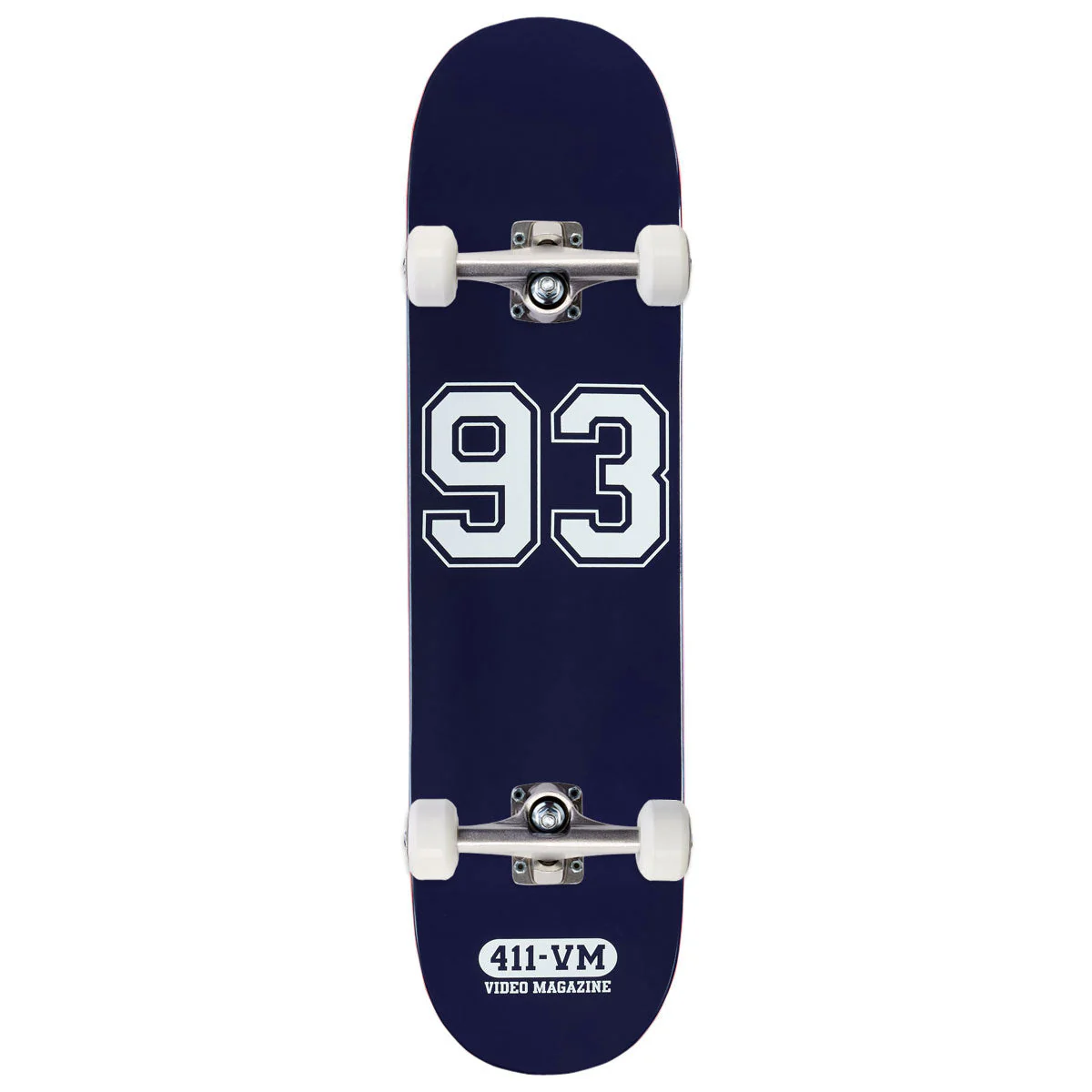 411VM Athletic 93 Skateboard Complete - Navy - 8.25"