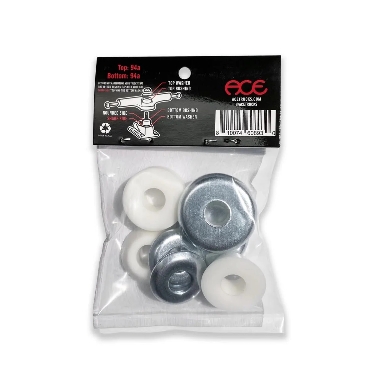 Ace Low Hard Bushings - White - Image 2
