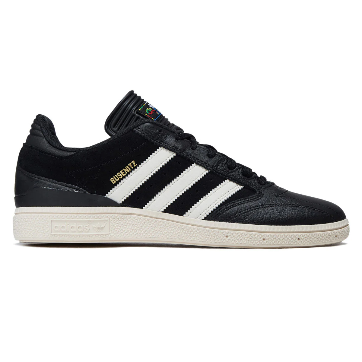 Adidas Busenitz Shoes - Core Black/Chalk White/Gold Metallic