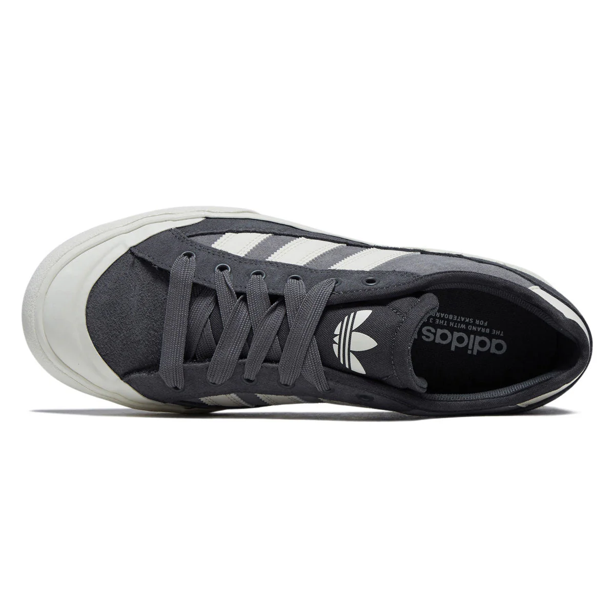 Adidas Court TNS Premiere RT Shoes - Grey/Chalk White/Grey - Image 3