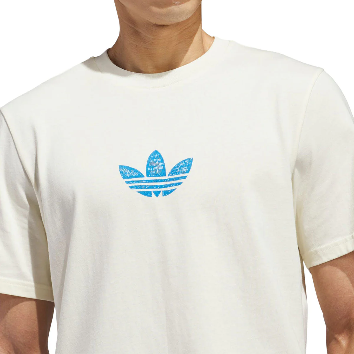 Adidas Kogan Dragon T-Shirt - Cream White/Lucid Ray Blue - Image 3