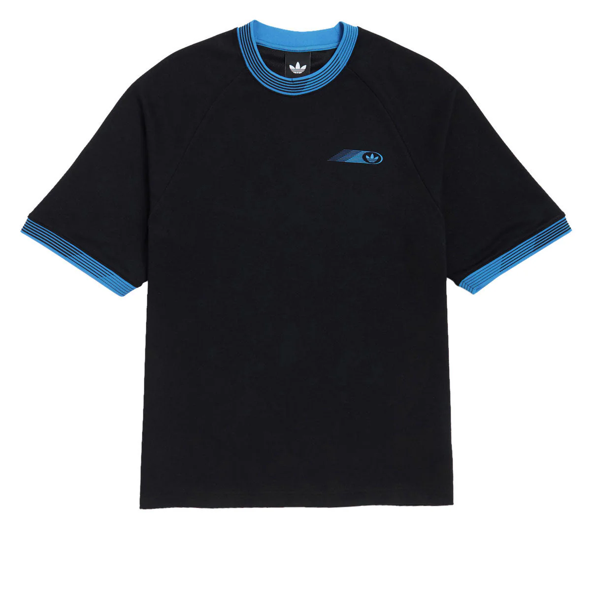 Adidas Skate Form T-Shirt - Black/Lucid Ray Blue