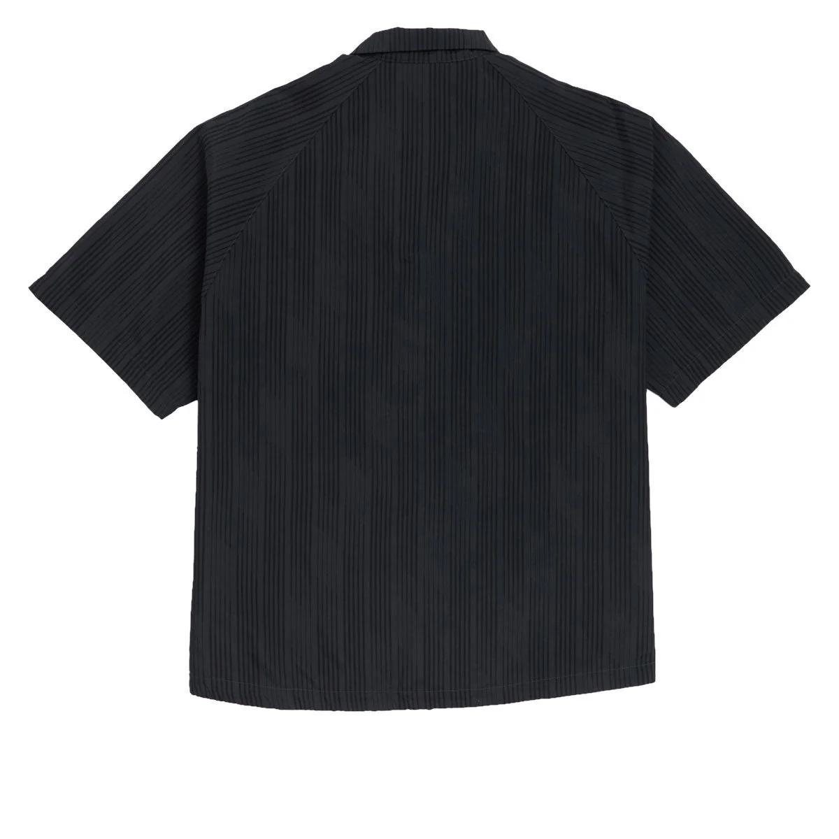 Adidas Skate Lines Button Up Shirt - Carbon/Black/Lucid Ray Blue - Image 2