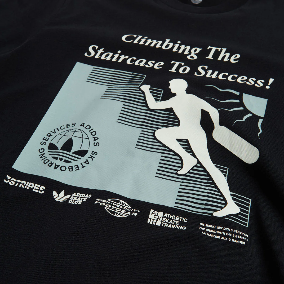 Adidas Skate Staircase T-Shirt - Black - Image 2