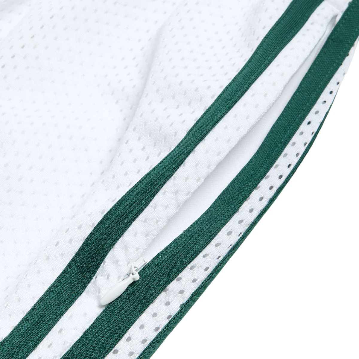 Adidas Tyshawn B Shorts - White/Matte Gold/Collegiate Green - Image 3