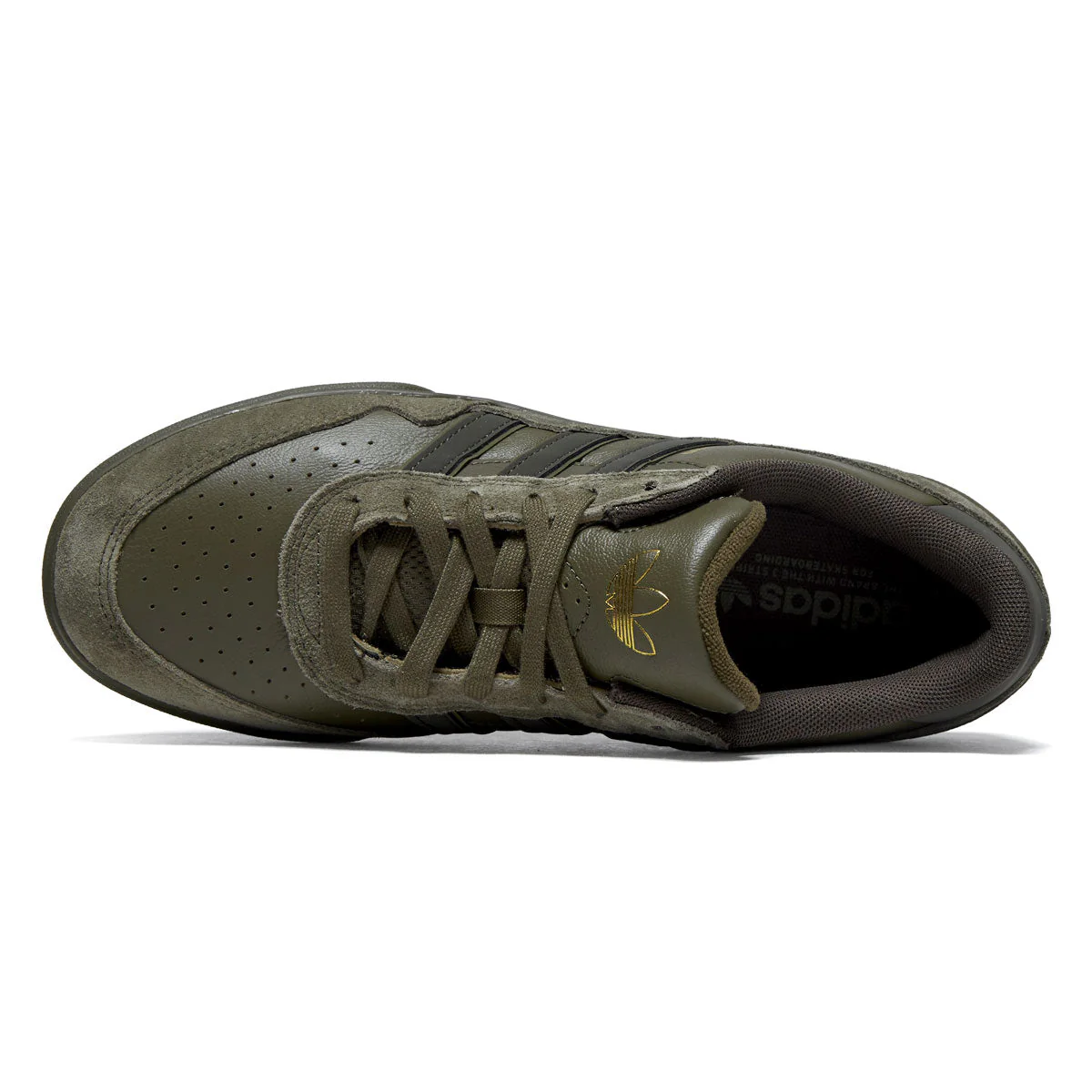 Adidas Tyshawn II Shoes - Olive Strata/Shadow Olive/Gum - Image 3
