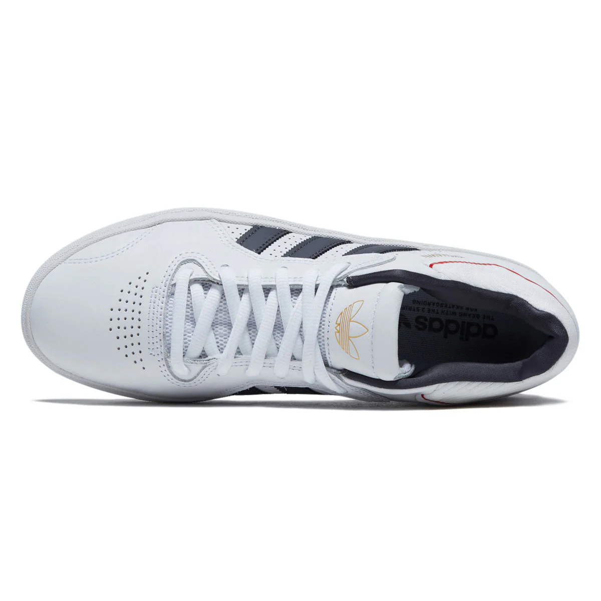 Adidas Tyshawn Shoes - Ftwr White/Aurora Onix/Collegiate Red - Image 3