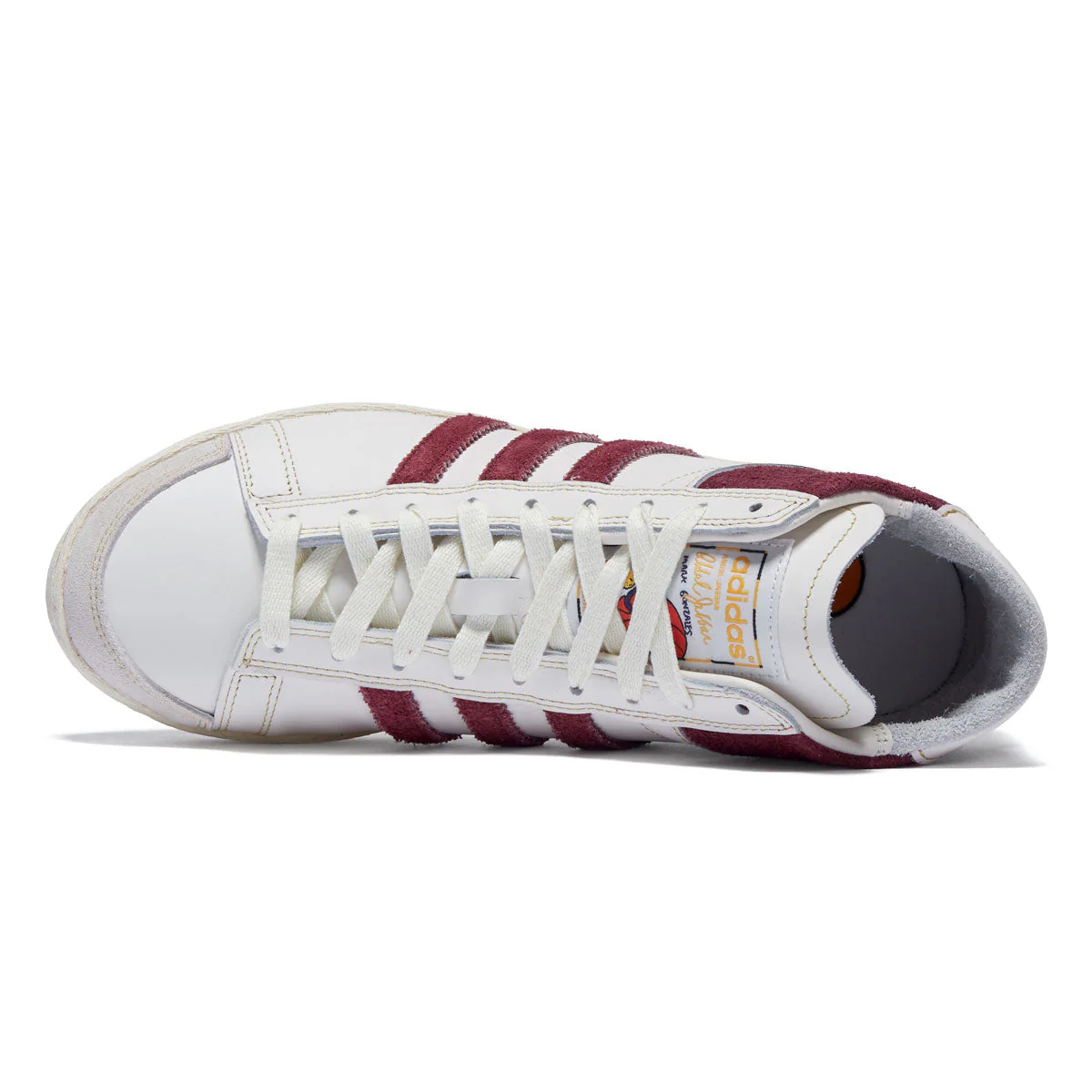 Adidas x Mark Gonzales Jabbar Hi Shoes - Alumina/Chalk White/Shadow Red - Image 3