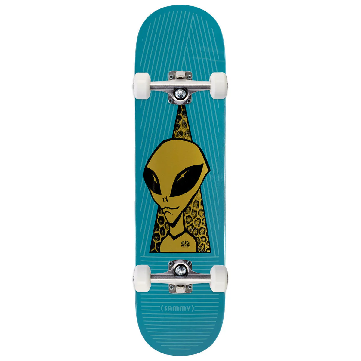 Alien Workshop Montano Visitor Gold Skateboard Complete - Full Dip - 8.00"
