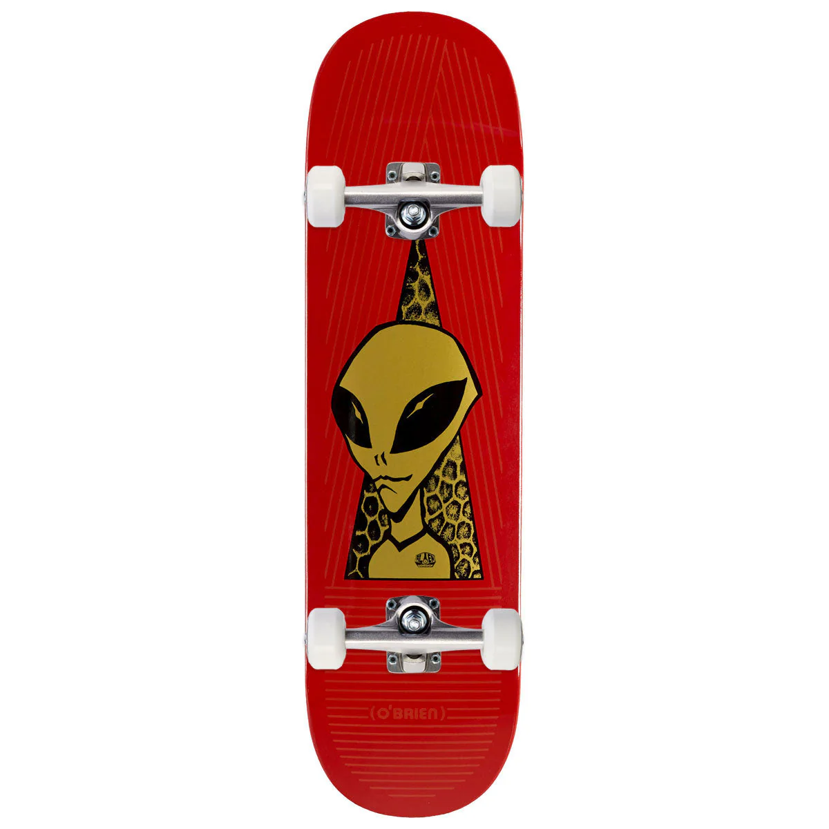 Alien Workshop OBrien Visitor Gold Skateboard Complete - Full Dip - 8.50"