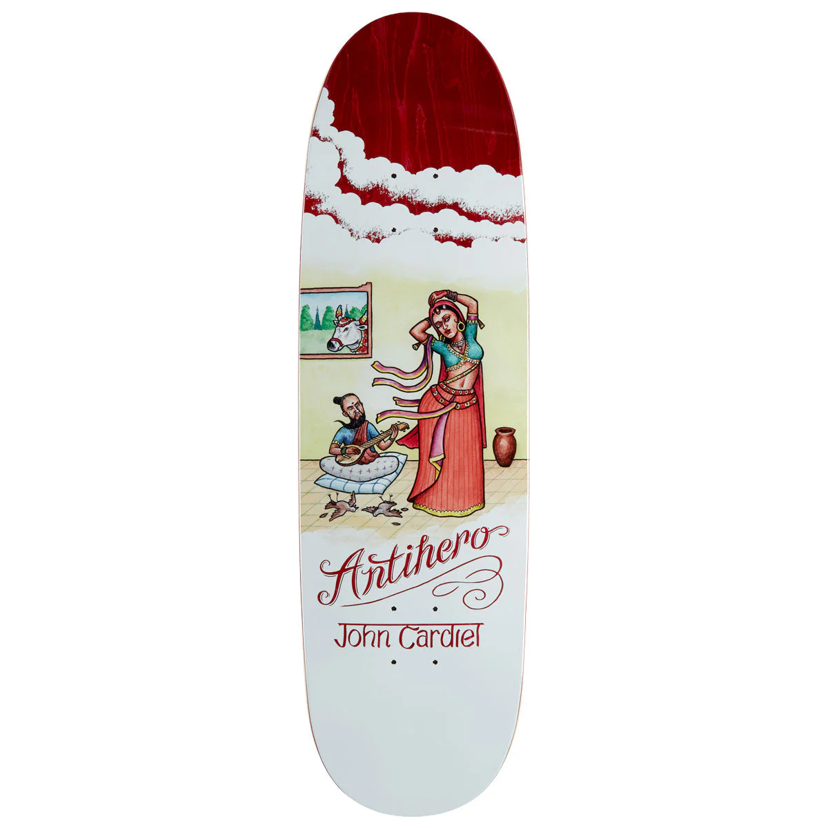 Anti-Hero Cardiel Flaturlent Beauties Skateboard Deck - White - 9.18"