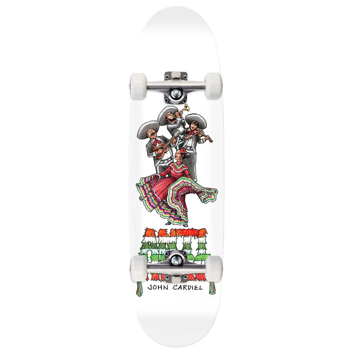 Anti-Hero Cardiel Liberdad Skateboard Complete - White - 9.18"