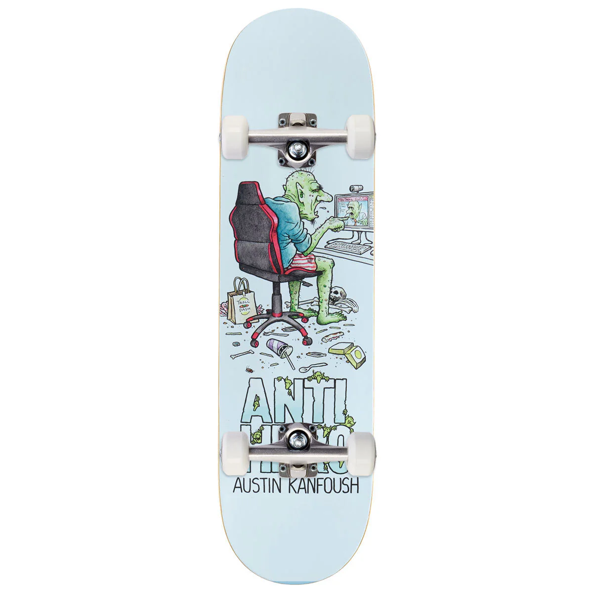 Anti-Hero Kanfoush Trolls Skateboard Complete - 8.62"