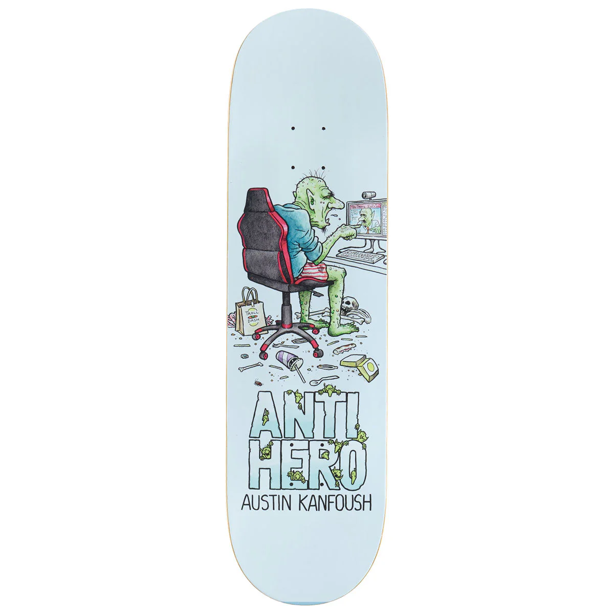 Anti-Hero Kanfoush Trolls Skateboard Deck - 8.62"