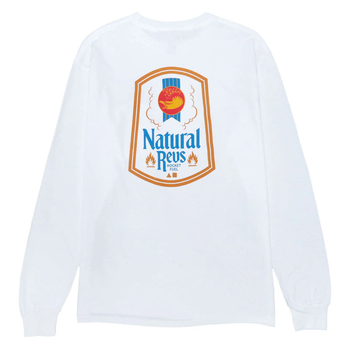 Anti-Hero Natty Revs Long Sleeve Pocket T-Shirt - White/Multi Color