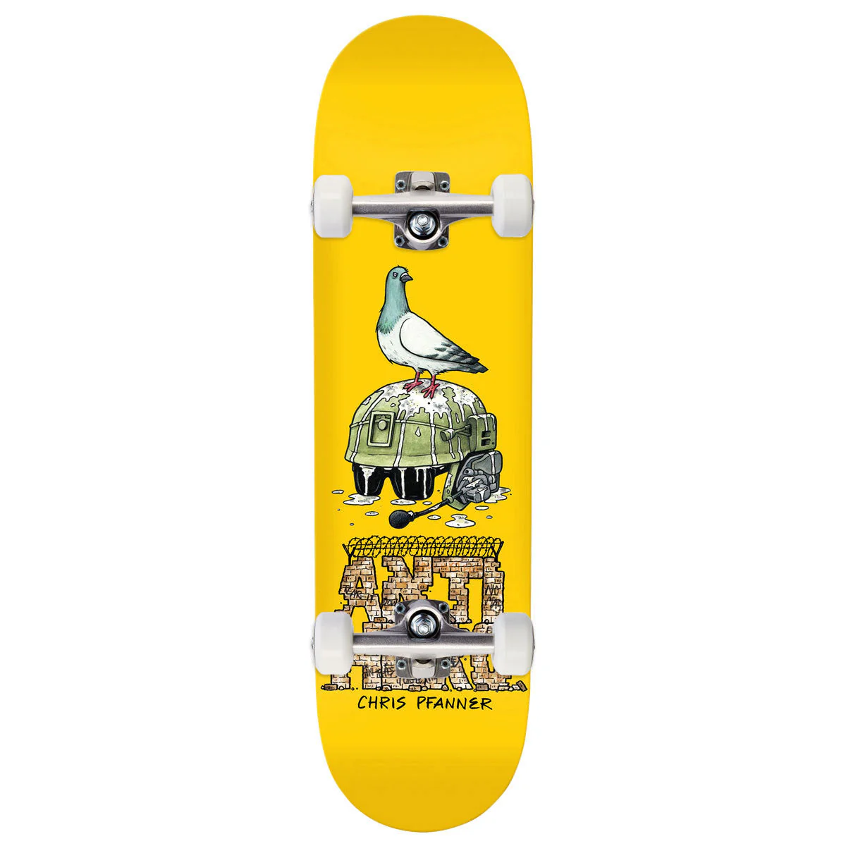 Anti-Hero Pfanner Liberdad Skateboard Complete - Yellow - 8.25"