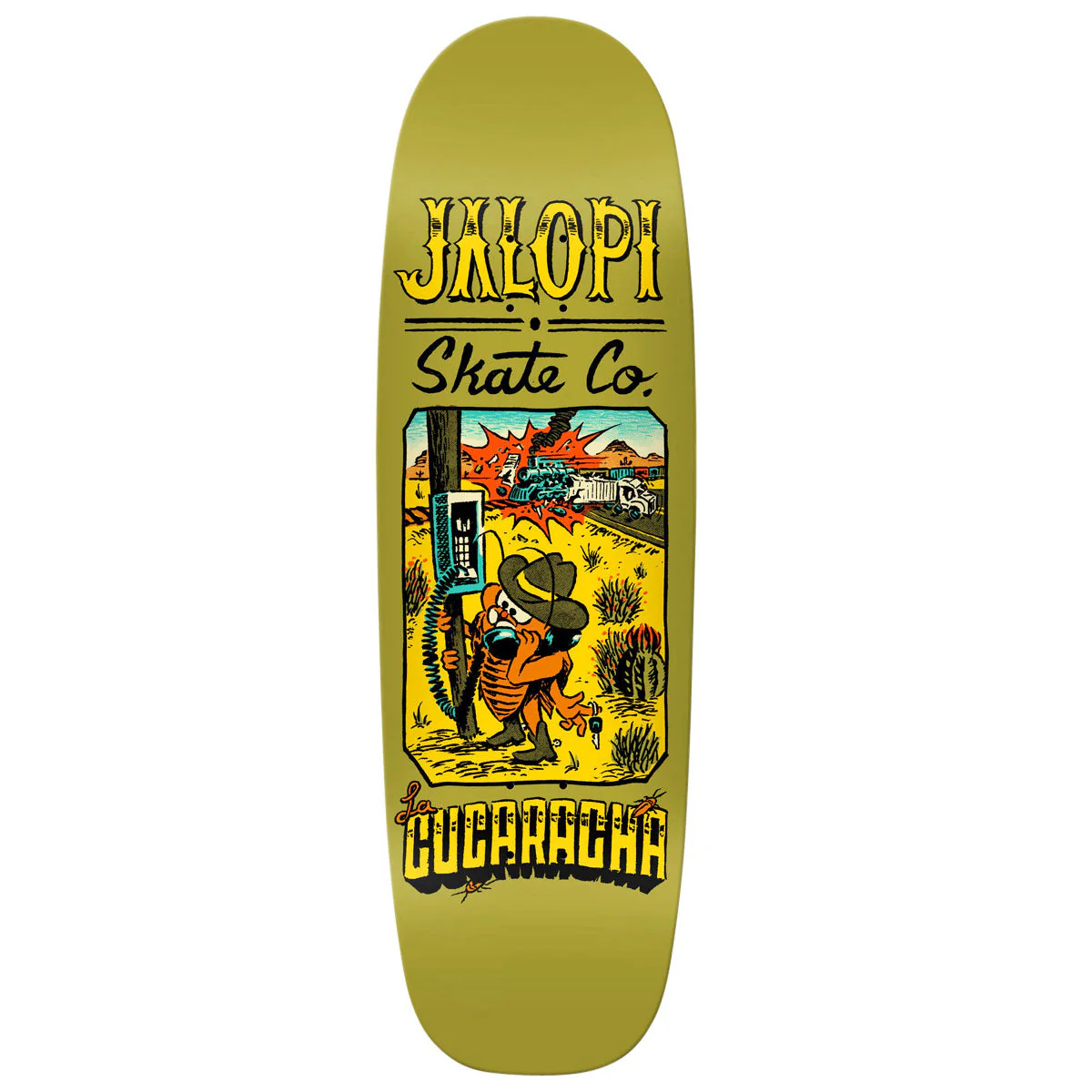 Anti-Hero Team Jalopi Cucaracha Skateboard Deck - Brown - 9.69"