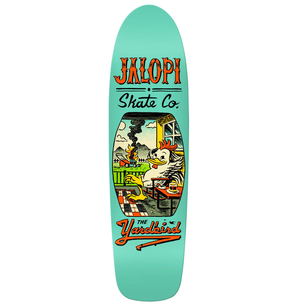 Anti-Hero Team Jalopi Yardbird Skateboard Deck - Teal - 9.81"