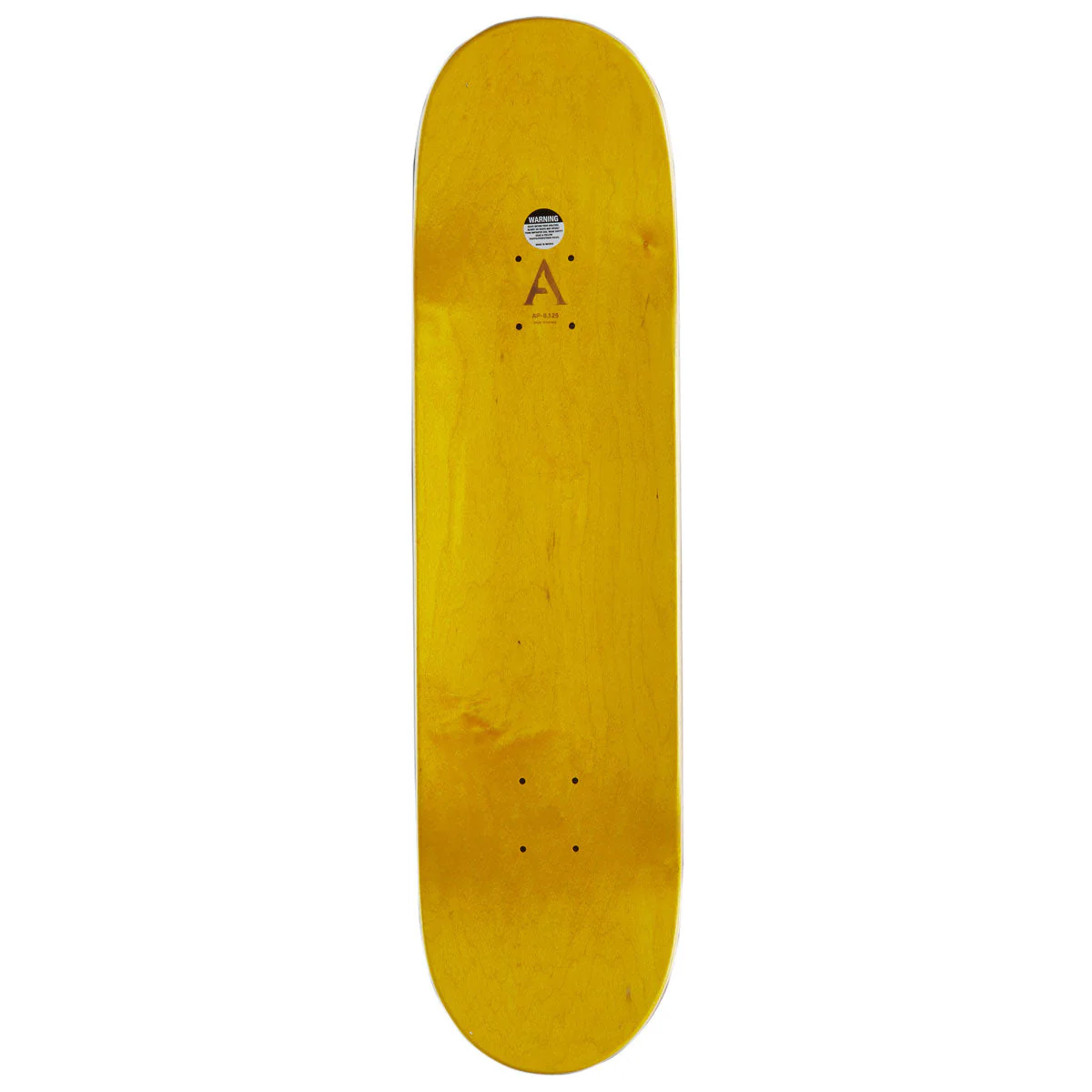 April OG Logo Skateboard Complete - Yellow/Purple - 8.125" - Image 2