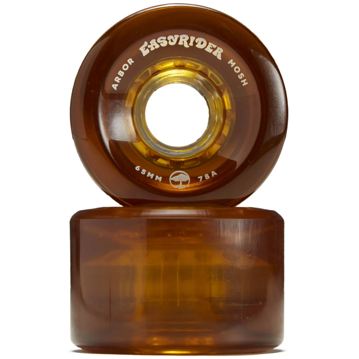 Arbor Mosh 78a Longboard Wheels - Amber - 65mm - Image 2