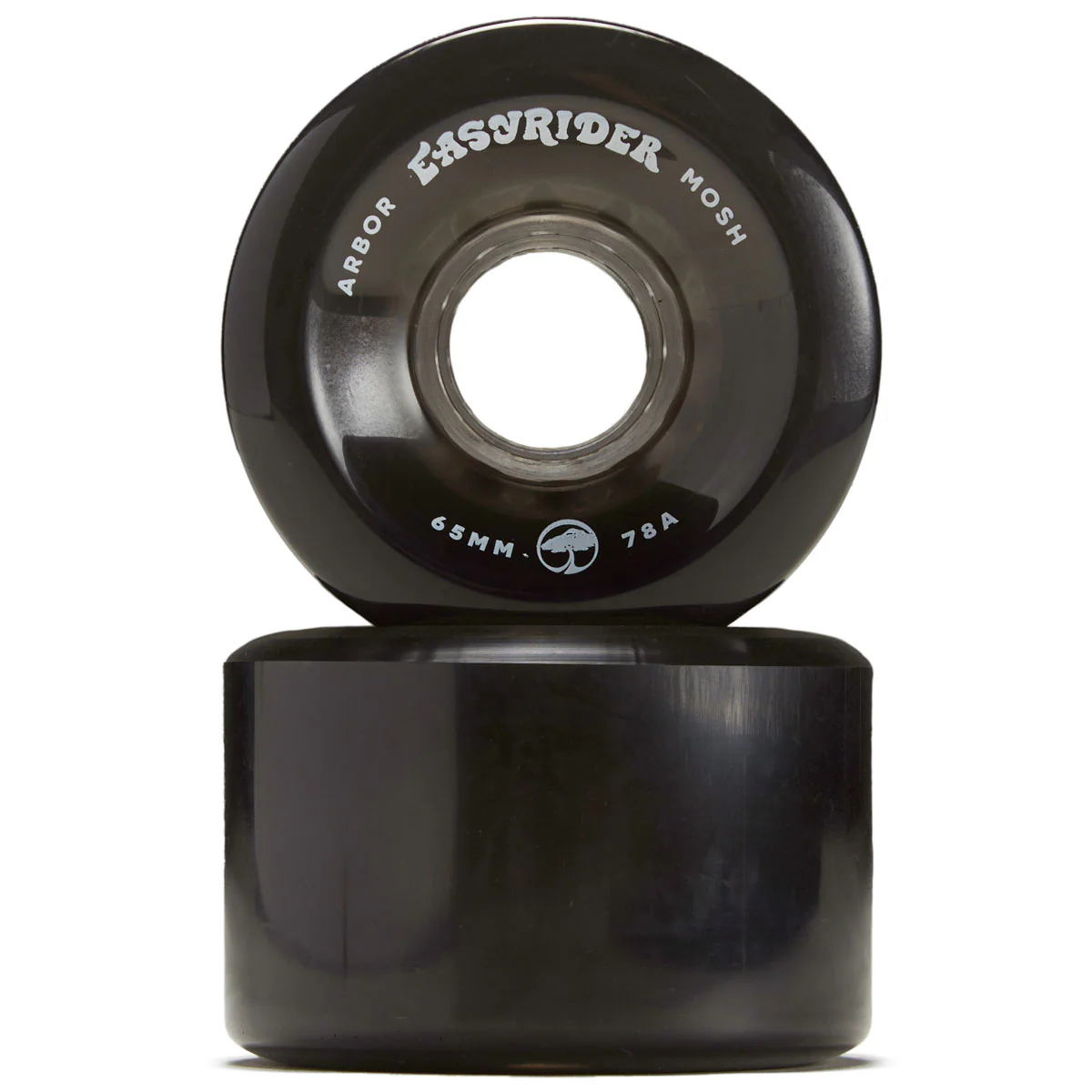 Arbor Mosh 78a Longboard Wheels - Ghost Black - 65mm - Image 2