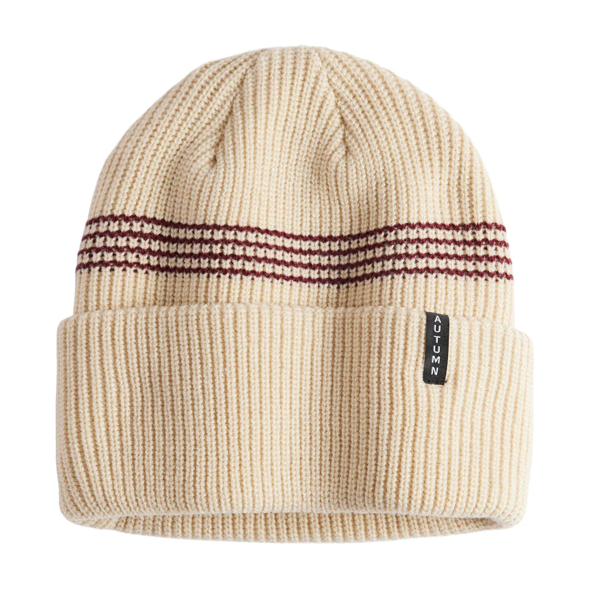 Autumn Mini Stripe Beanie - Oatmeal