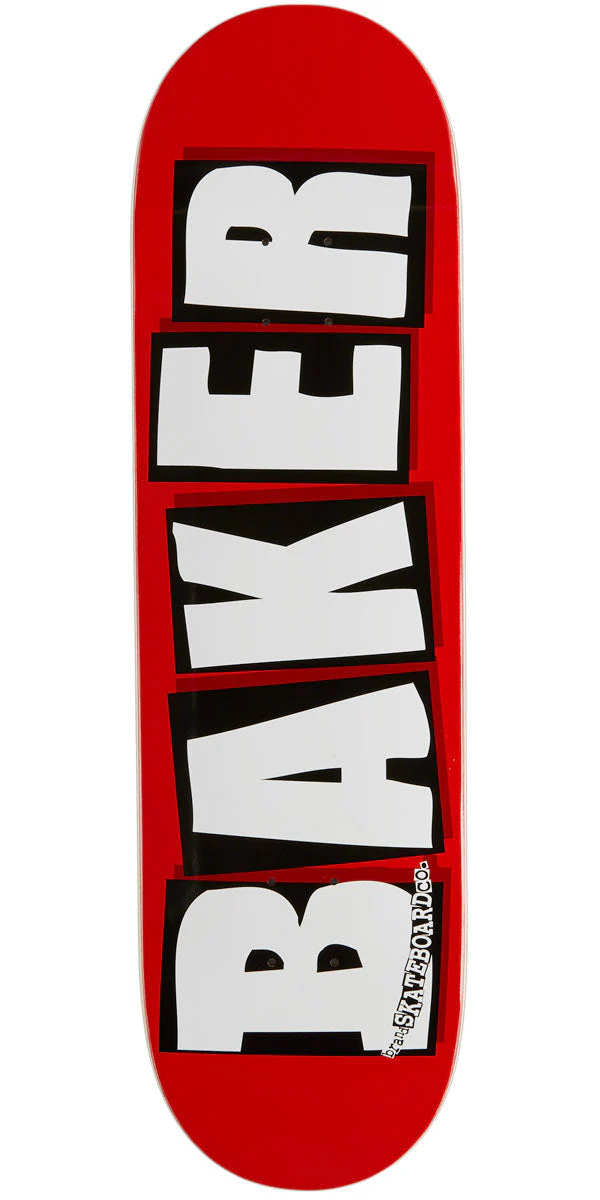 Baker Brand Logo Skateboard Deck - White - 8.60"