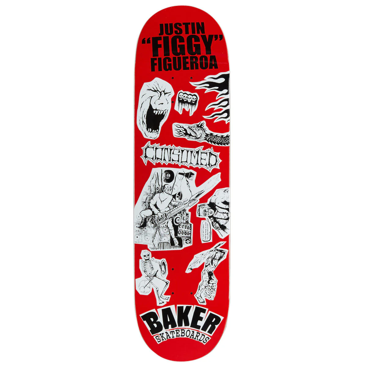 Baker Figgy Divine Evil Skateboard Deck - 8.38"