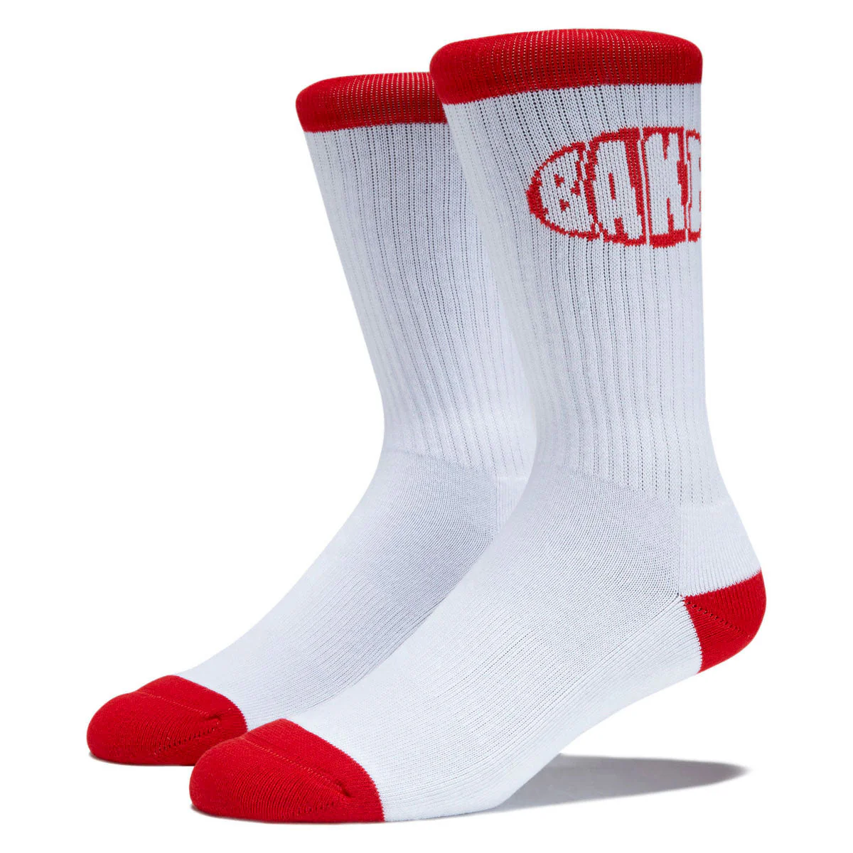 Baker Oval Socks - White/Red