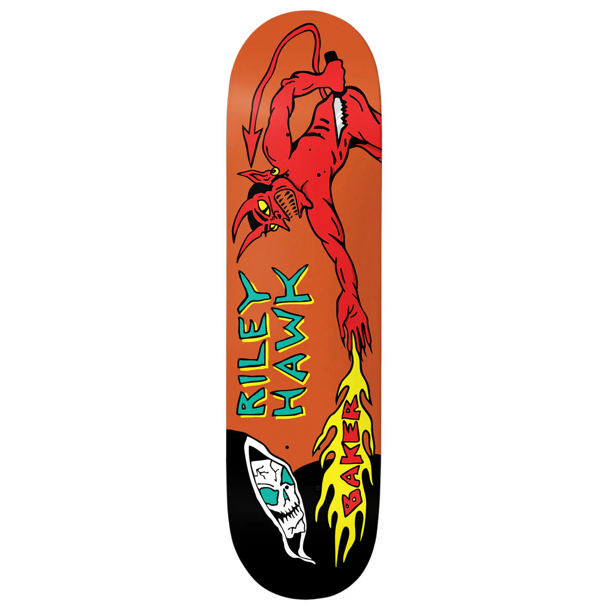 Baker Riley Hawk Evil vs Evil Skateboard Deck - 8.50"