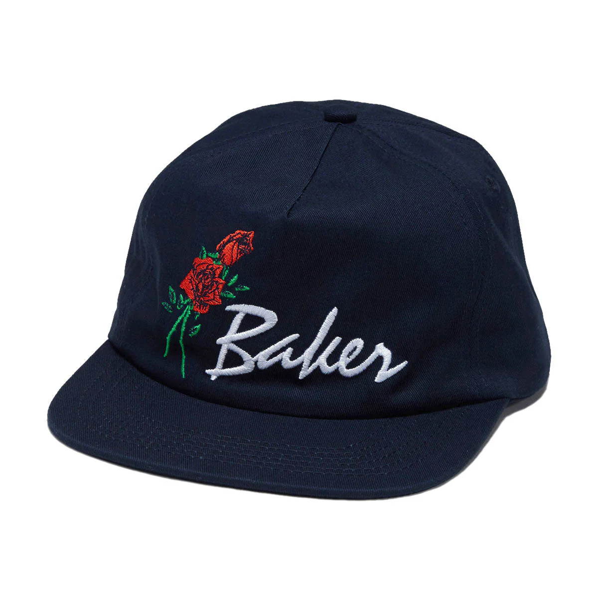 Baker Roses Snapback Hat - Navy