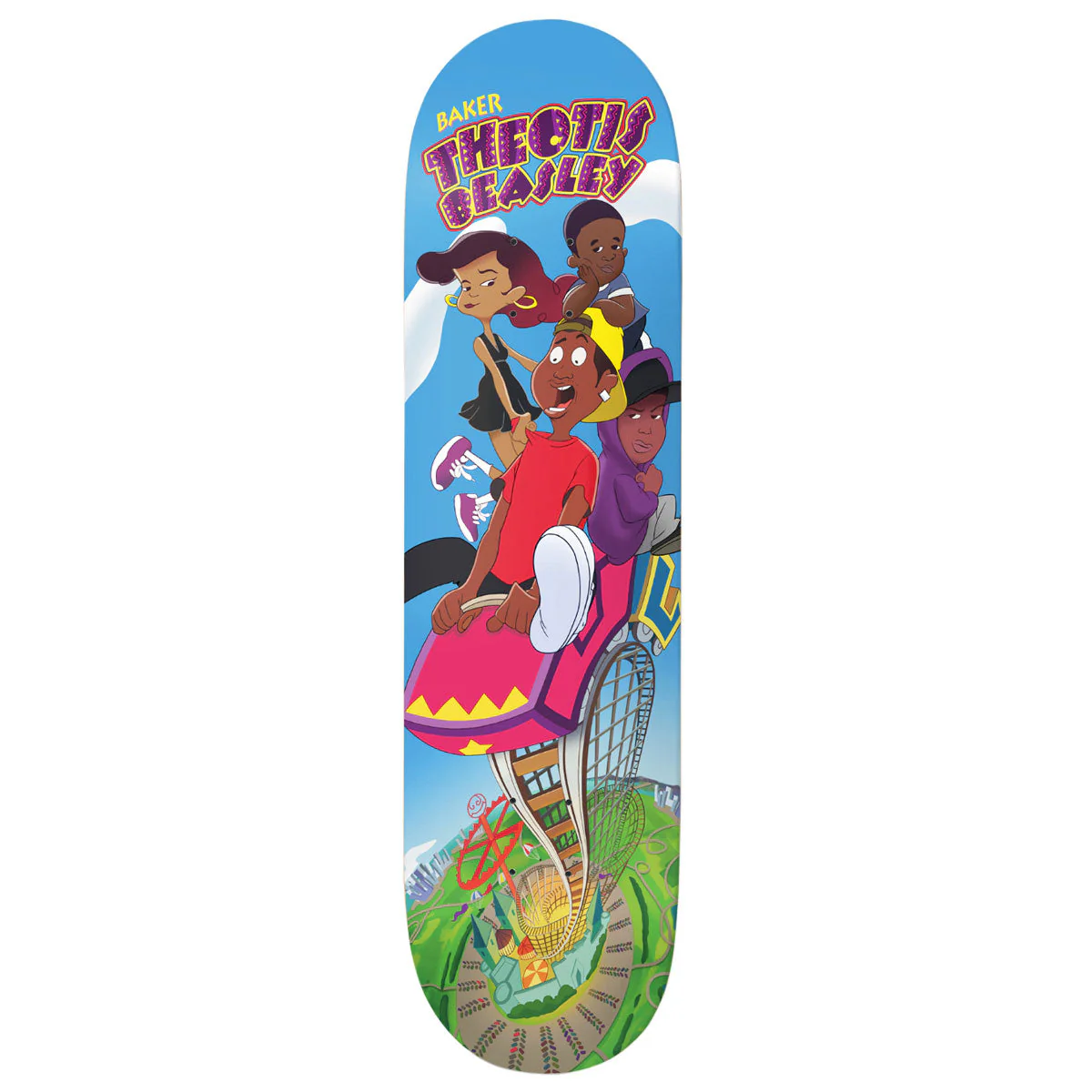 Baker Theotis Beasley Roller Coaster Skateboard Deck - 8.25"