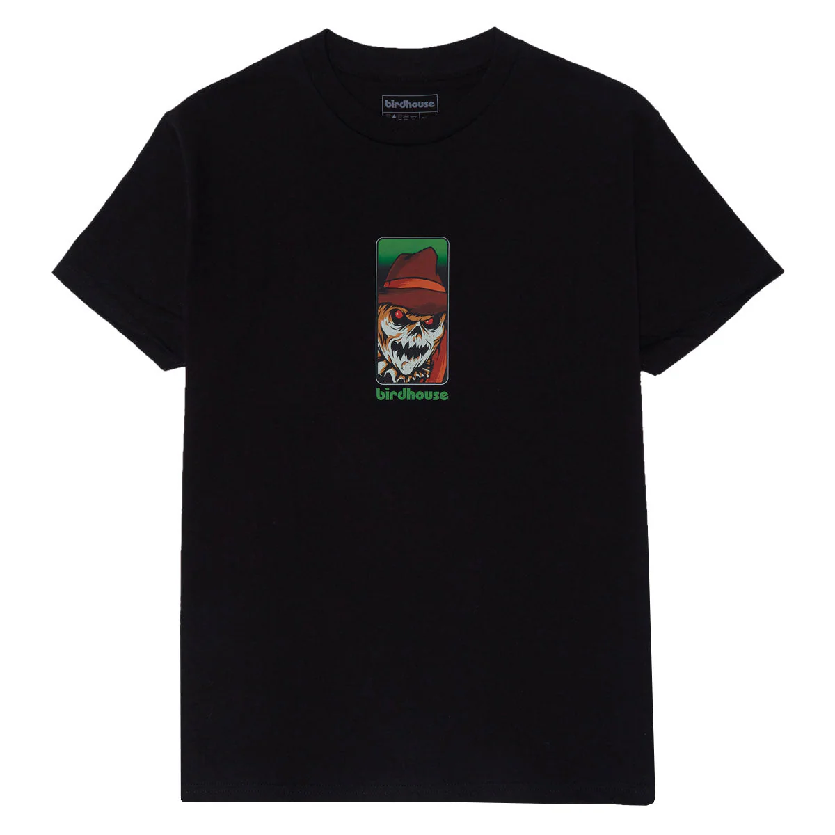 Birdhouse Scarecrow T-Shirt - Black