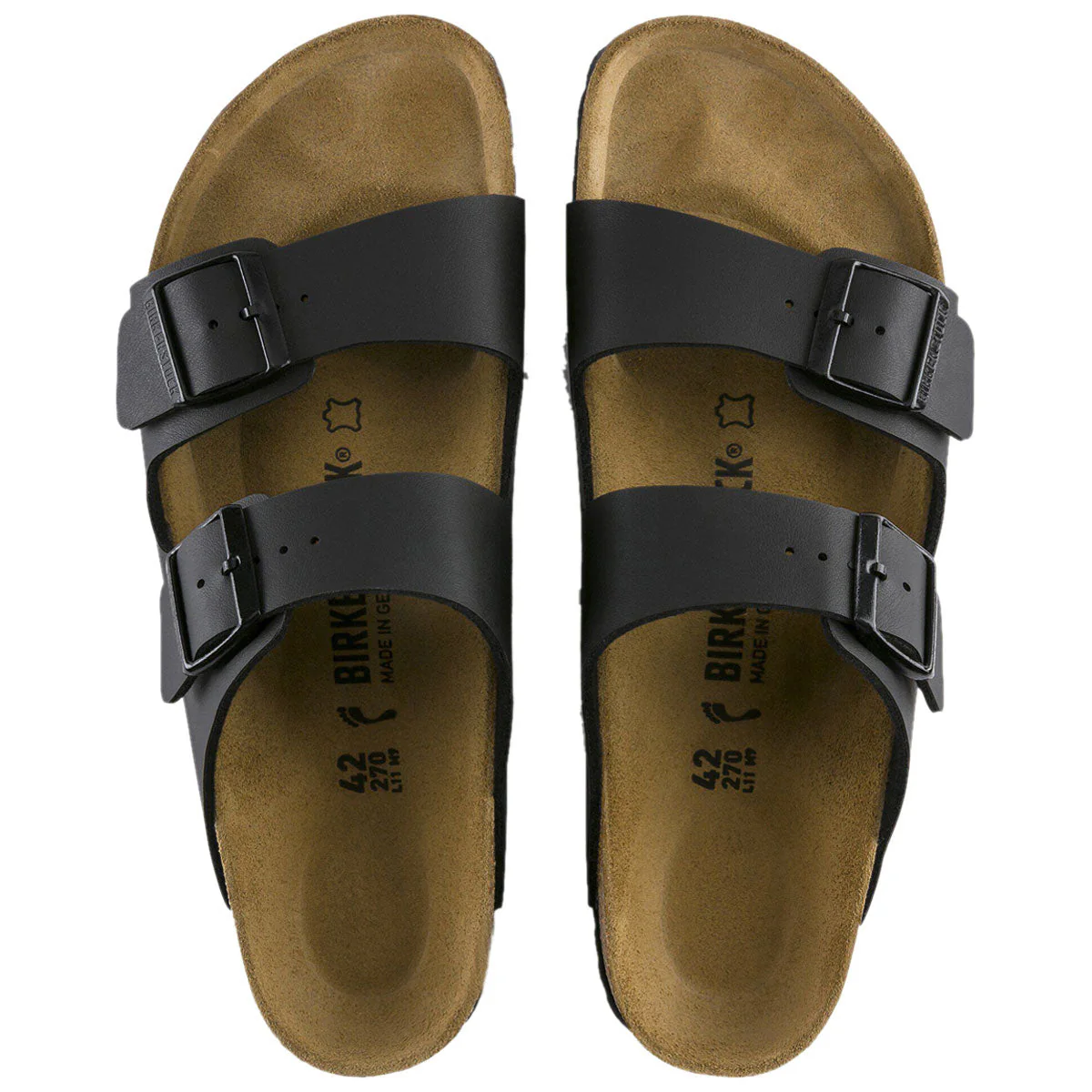 Birkenstock Arizona Sandals - Black Birko-Flor - Image 3