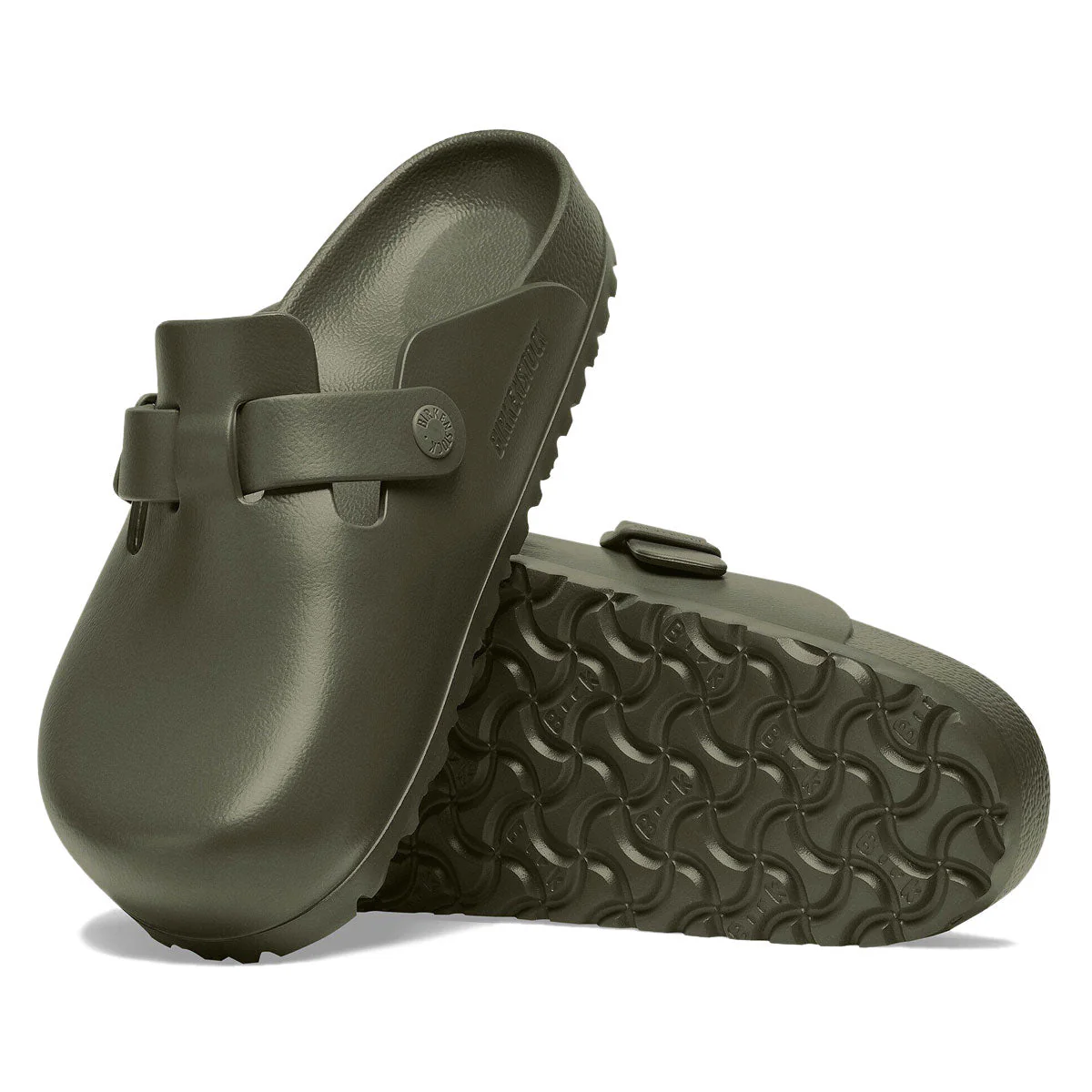 Birkenstock Boston EVA Sandals - Khaki - Image 4