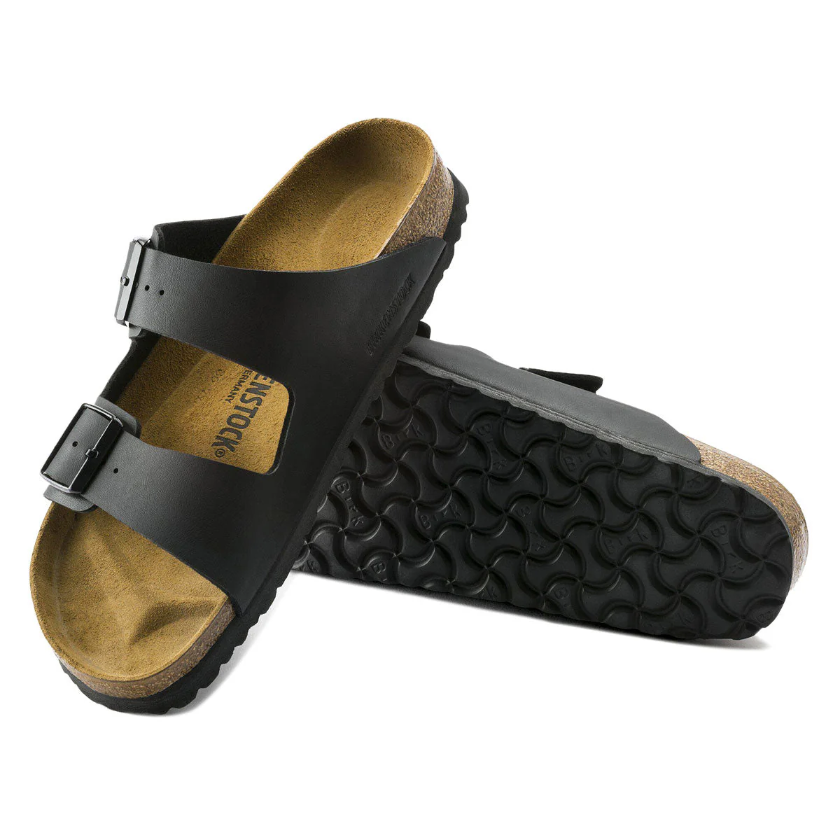 Birkenstock Womens Arizona Sandals - Black Birko-Flor - Image 4