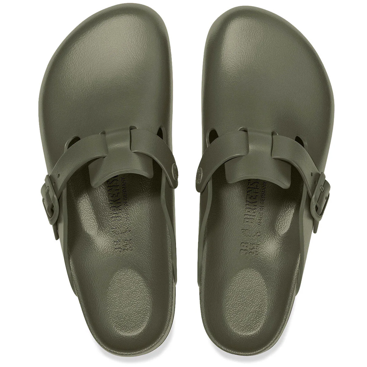 Birkenstock Womens Boston EVA Sandals - Khaki - Image 3