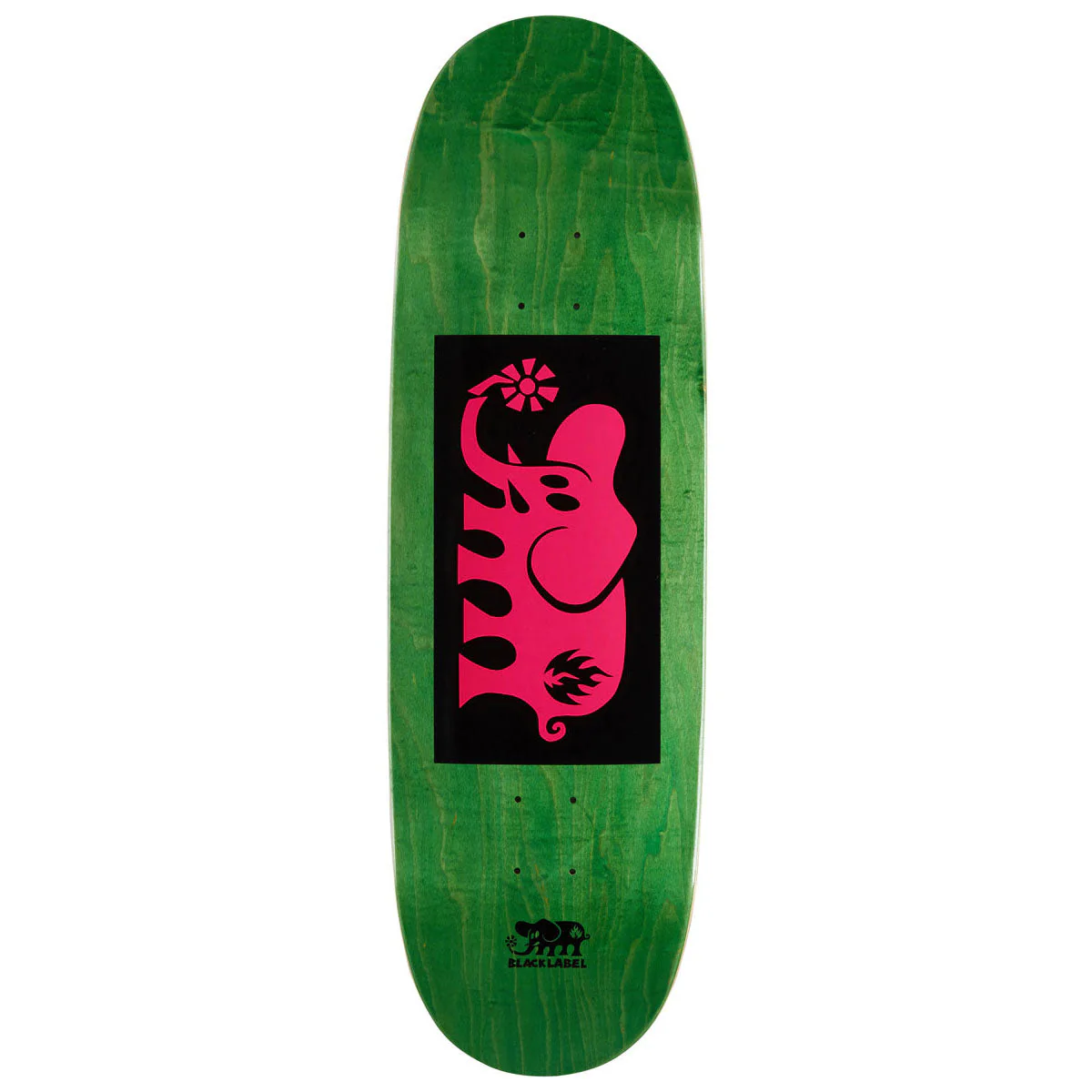 Black Label Elephant Block Tugboat Shape Skateboard Deck - Pink - 9.50"