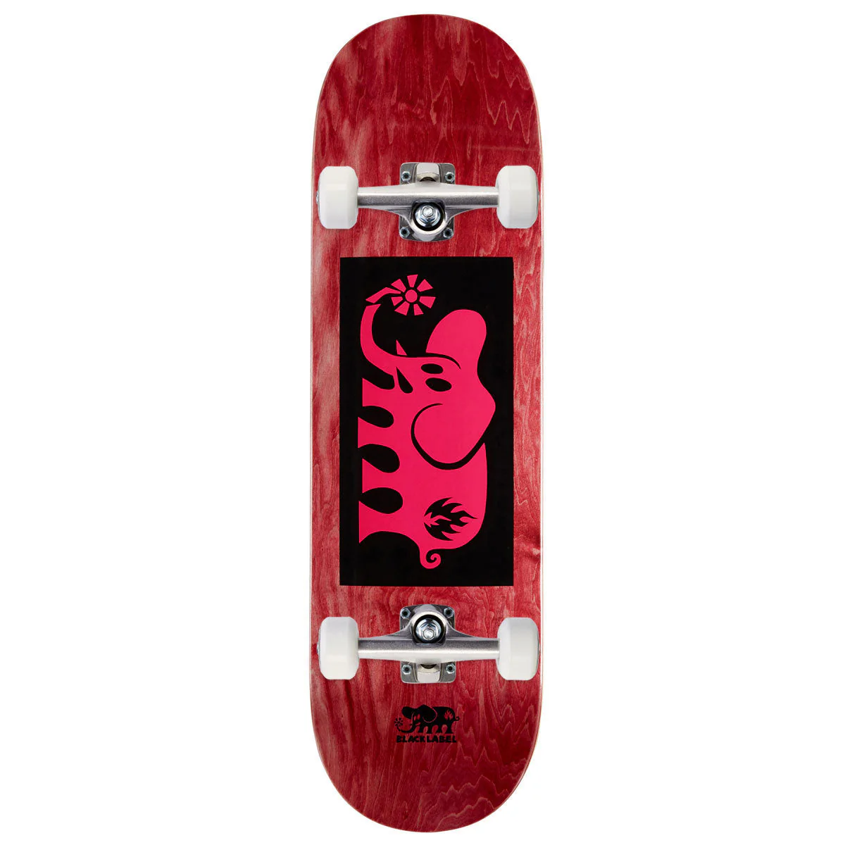 Black Label Elephant Block Skateboard Complete - Pink - 8.75"