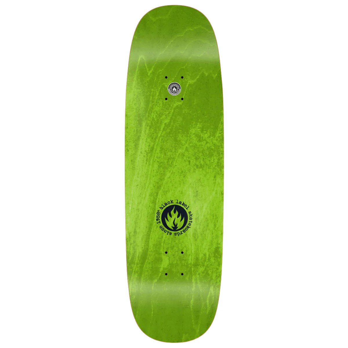 Black Label Nick Peterson Burnside Brew Tugboat Shape Skateboard Deck - Assorted Stains - 9.50" - Image 2