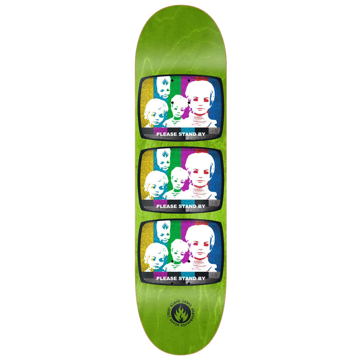 Black Label Stand By Skateboard Deck - 8.75"