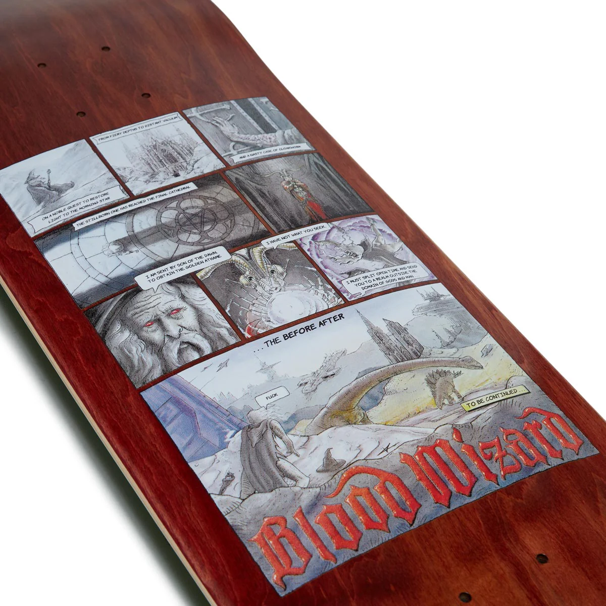 Blood Wizard Outer Realms Comic Skateboard Deck - 8.50" - Image 3