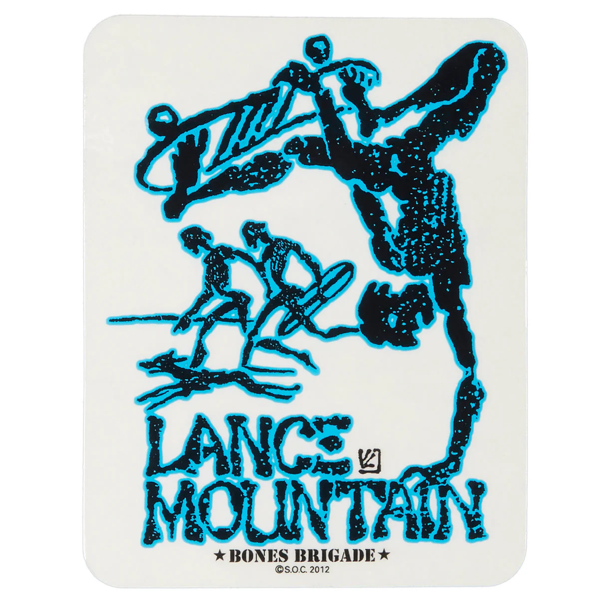 Bones Brigade Lance Mountain Stickers - 4.50"