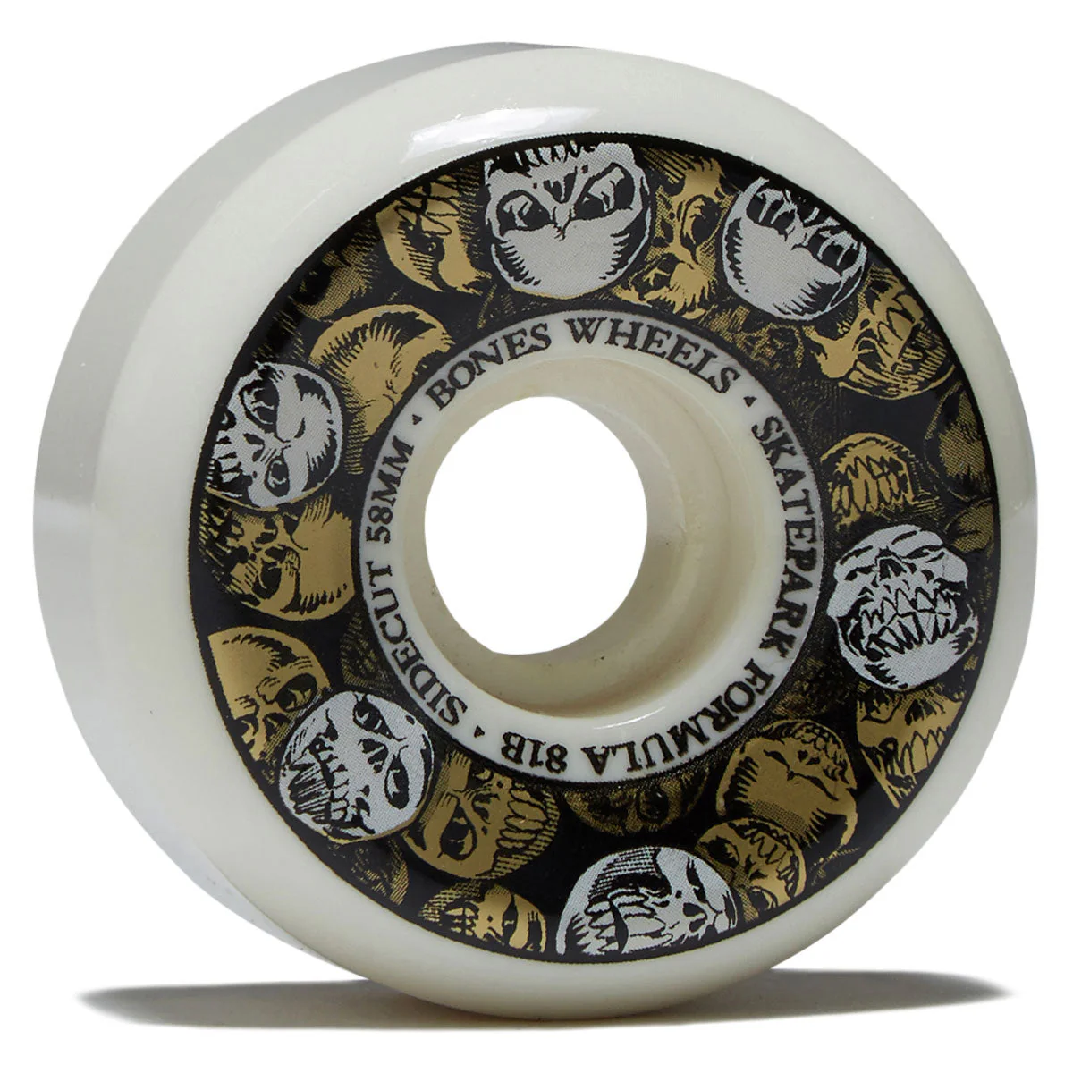 Bones SPF Sidecuts 101a V5 Sidecut Skateboard Wheels - 58mm