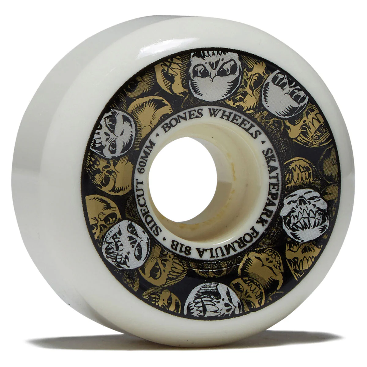 Bones SPF Sidecuts 101a V5 Sidecut Skateboard Wheels - 60mm