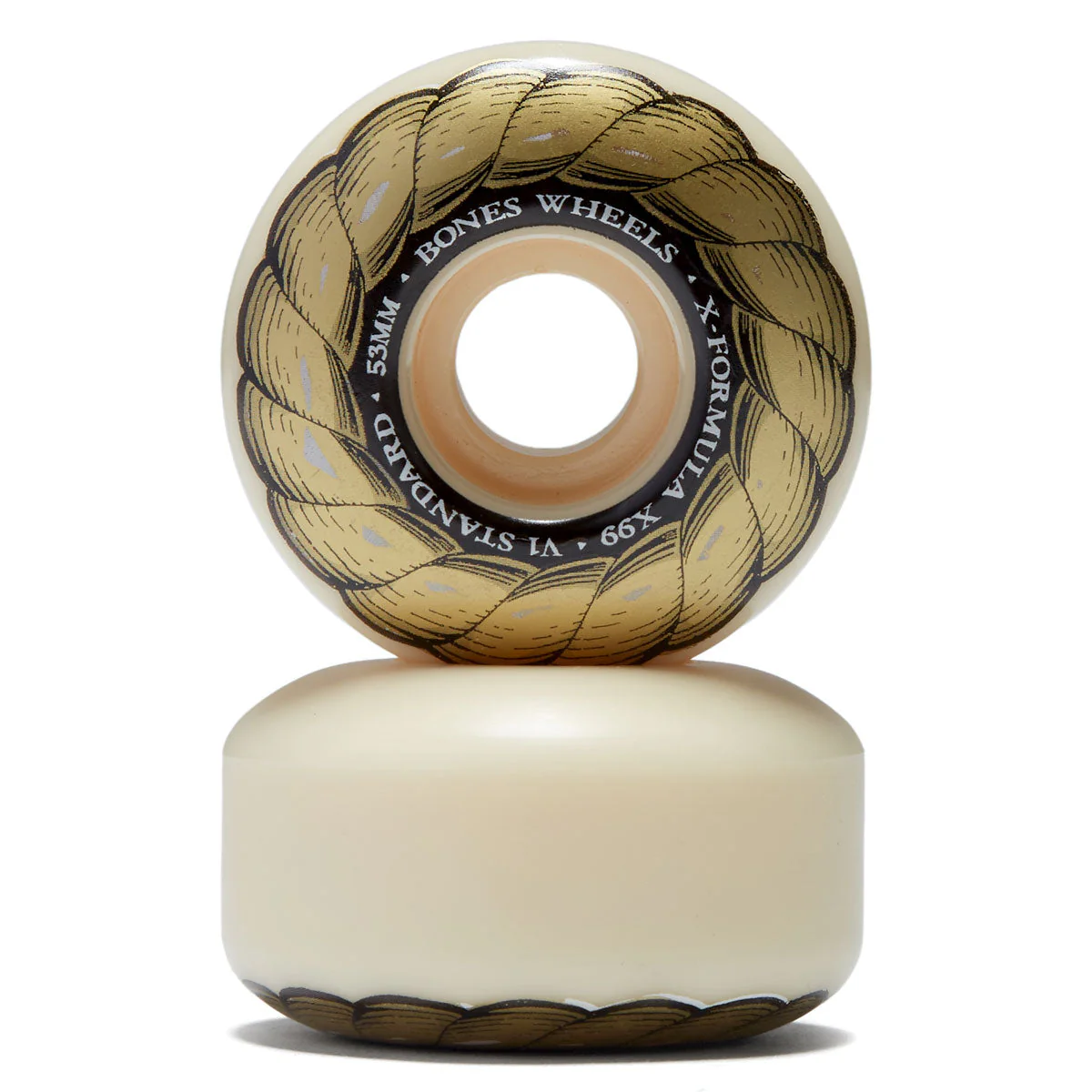 Bones X Formula Standards 99a V1 Skateboard Wheels - 53mm - Image 2