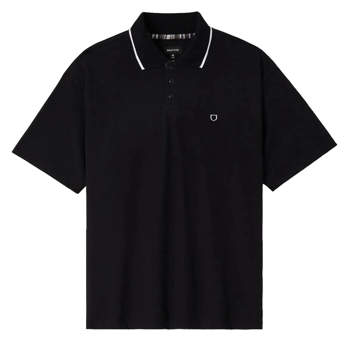 Brixton Anton Polo Shirt - Black - Image 2