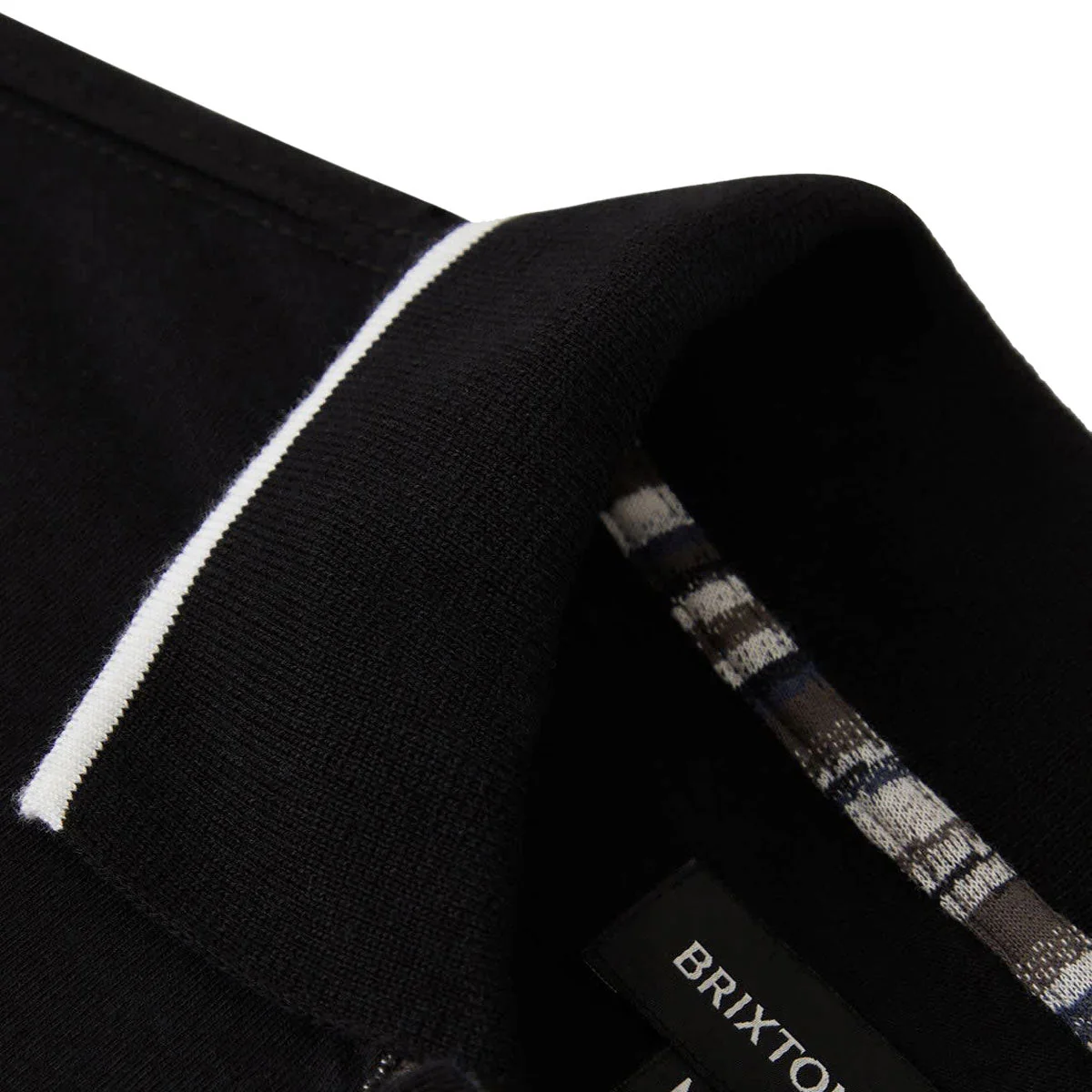 Brixton Anton Polo Shirt - Black - Image 3