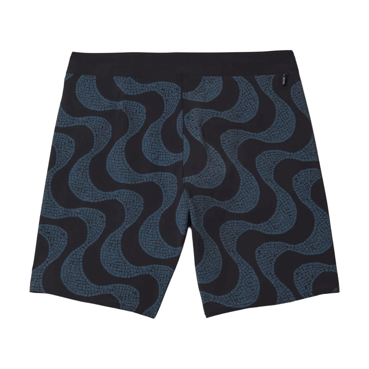 Brixton Blitz 19 Boardshorts - Black/Future Grey Warped Tile - Image 2