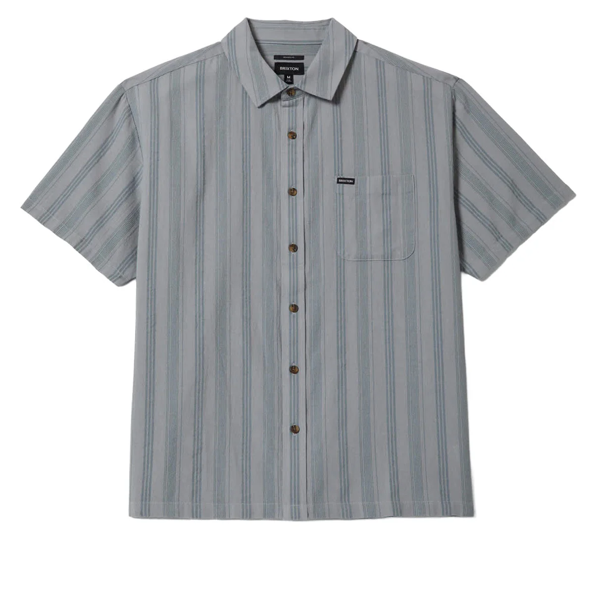 Brixton Cru Striped Dobby Shirt - Trooper